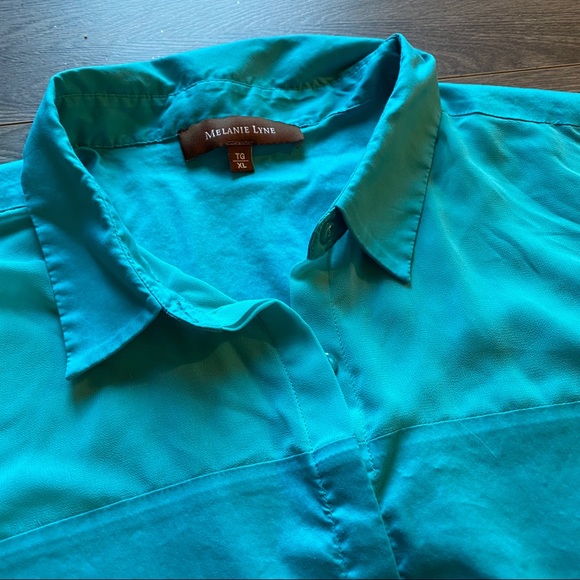 Melanie Lyne button down short sleeve blouse - Picture 3 of 8